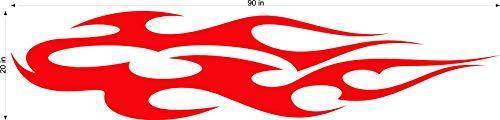 Auto Truck Car Boat Side Flames Tribal Decal Sticker TF062 - High Gloss Vinyl Decal for Vehicles