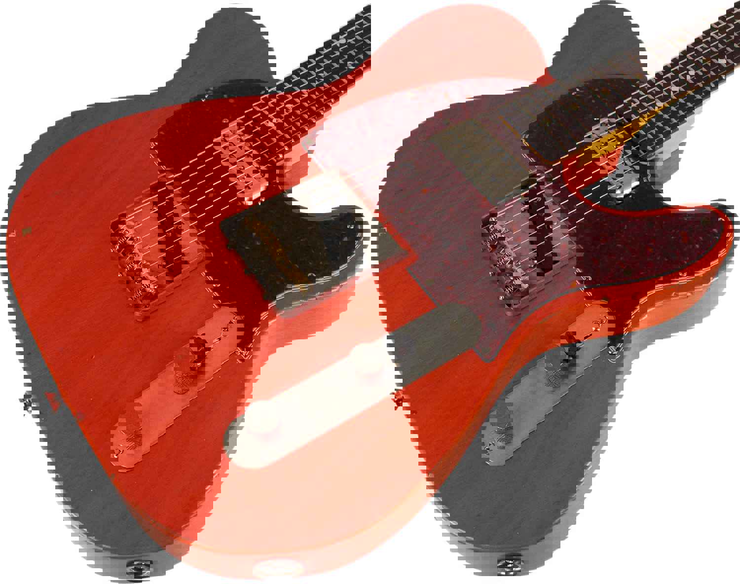 Nash T-63 Guitar with LollarTron Pickups in Gretsch Orange - Light Aging