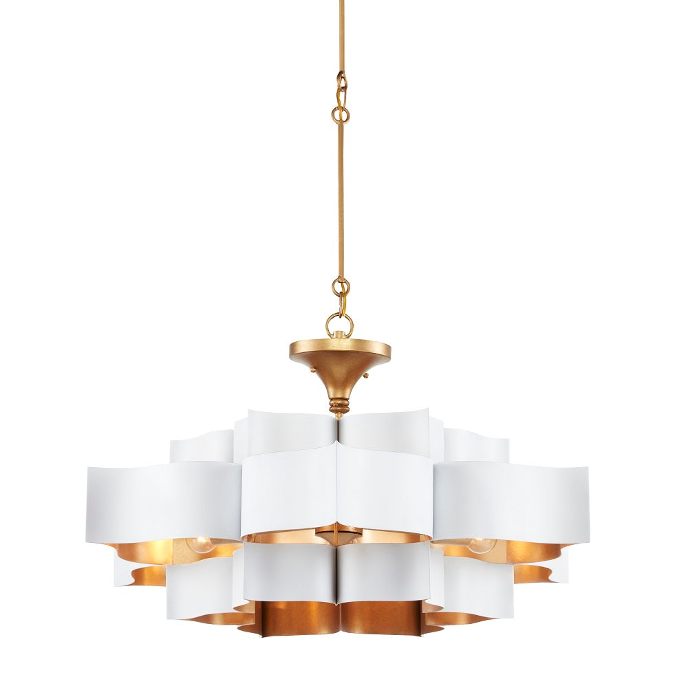 Grand Lotus 30 White Pendant Light