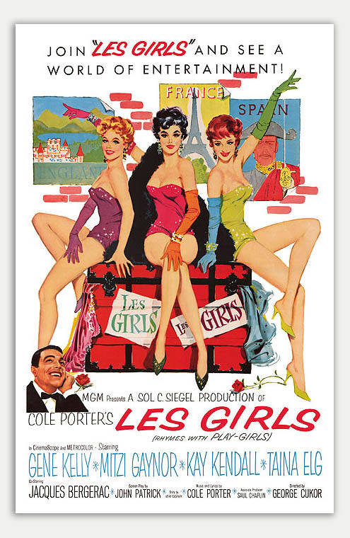 Les Girls - 11 x 17 Movie Poster (1957 Reprint)