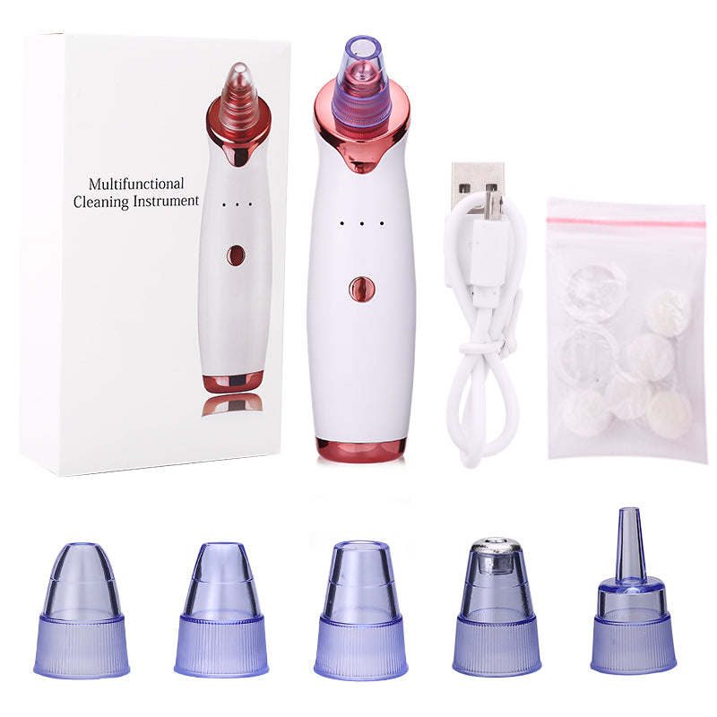 Blackhead Remover Instrument - Acne Vacuum Suction Face Cleaner for Pore Cleaning