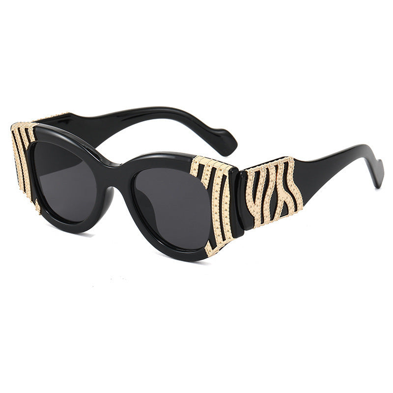 Net Red Sunglasses Female Ins Trend Fashion Sunglasses Female Leopard Glasses