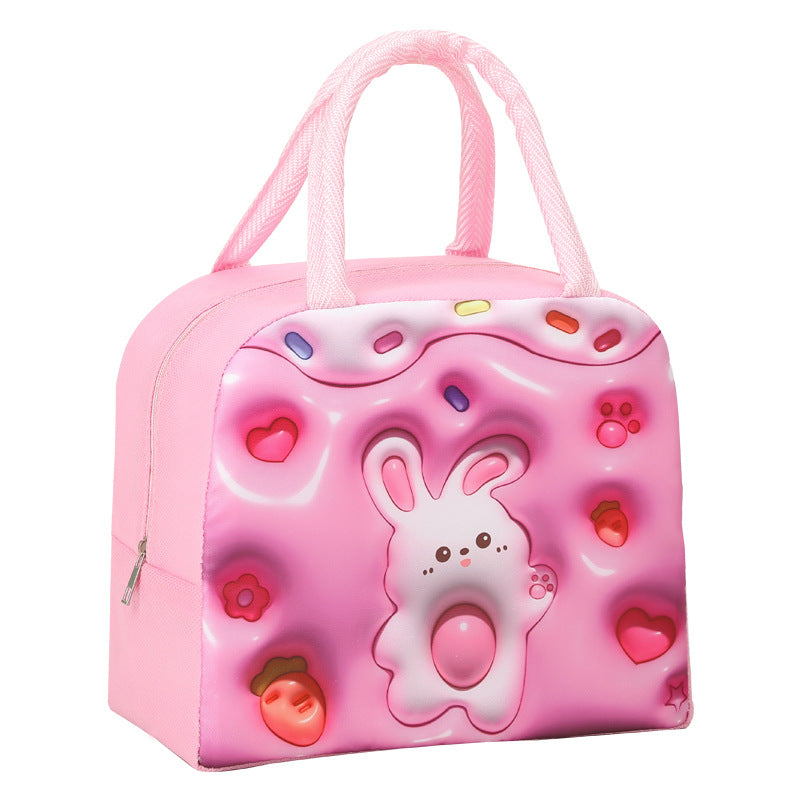 Wholesale Large Capacity 3D Pattern Cartoon Lunch Bag for Kids
