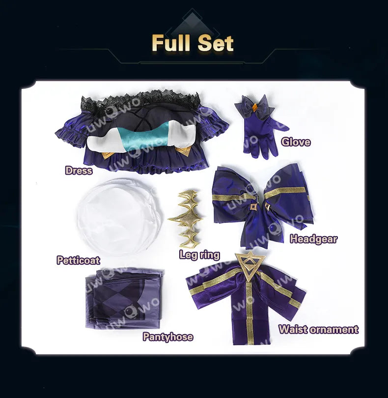 UWOWO Gwen Cosplay Collab Series: Game LOL League of Legends Gwen Cosplay Outfit Halloween Costumes