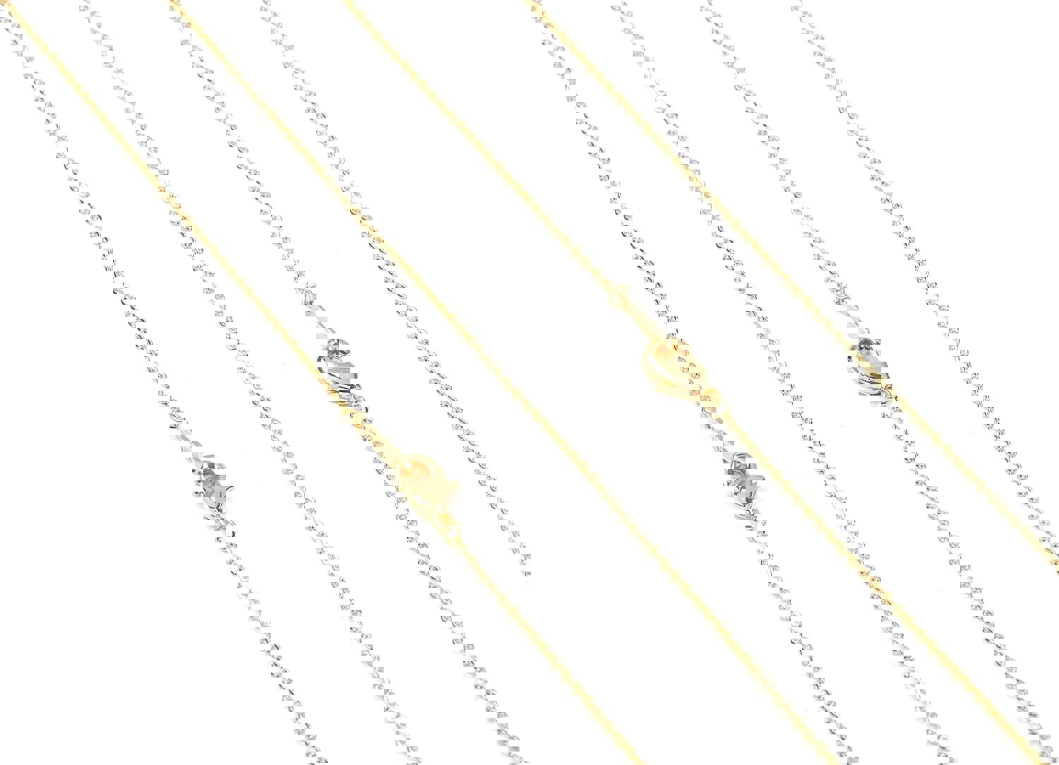 18.3" Brass Cable Chain Necklace - 18K Gold Plated Flat Soldered Link