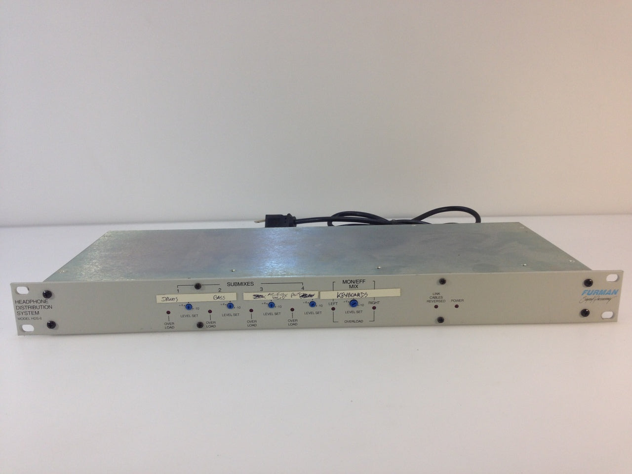Furman HDS-6 Headphone Audio Distribution Amp Signal Processing