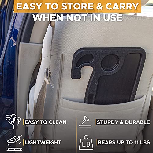 EcoNour 2 in 1 Car Steering Wheel Tray | Portable Lap Desk for Work & Dining | ABS Material | Truck Driver Accessories