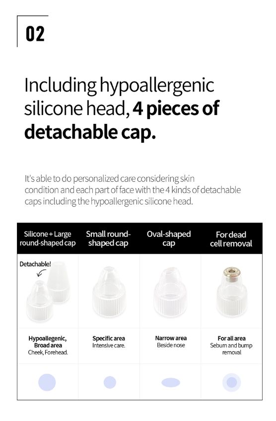 FACE FACTORY BEAUTY SUCTION - Korean Premium Blackhead Remover Vacuum for Pore Sebum Removal