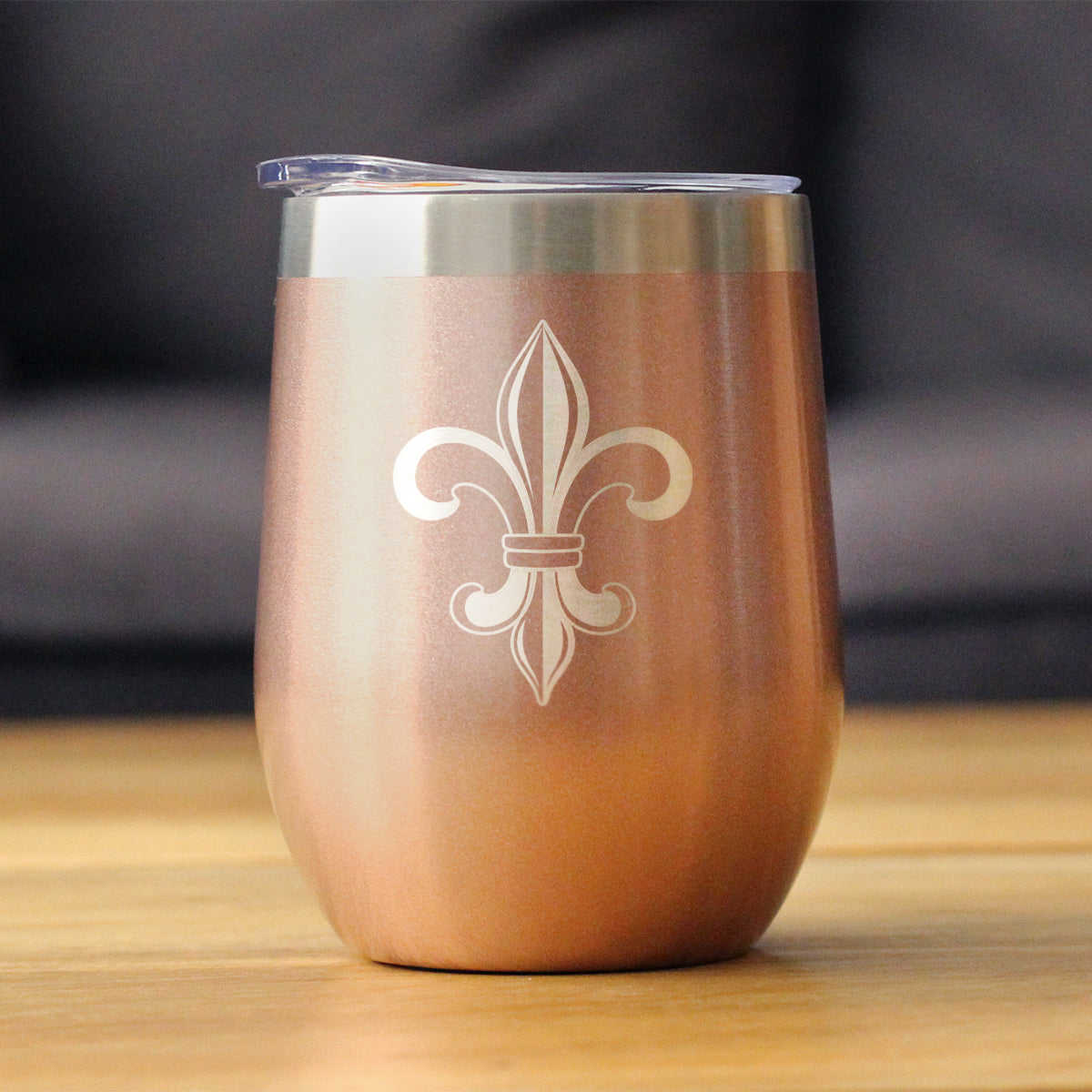 Fleur de Lis - Cute Lily Themed Wine Tumbler for French & Italian Culture Lovers