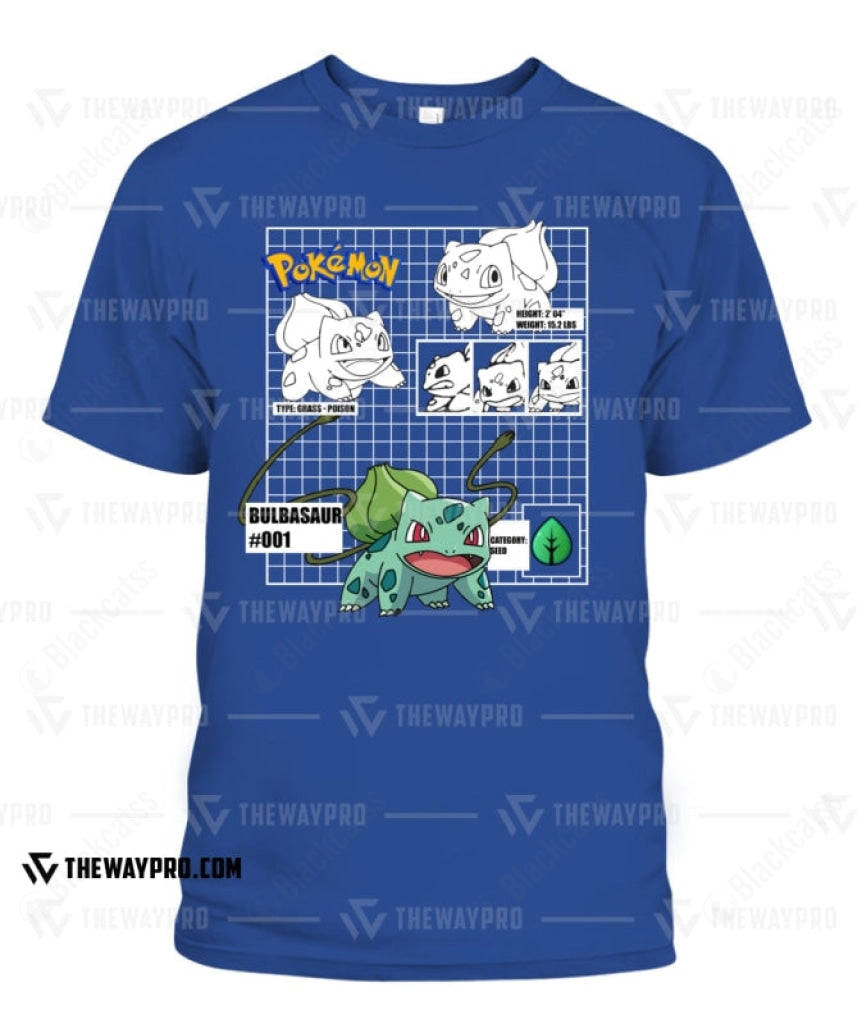 PKM Bulbasaur #001 Custom Graphic T-Shirt