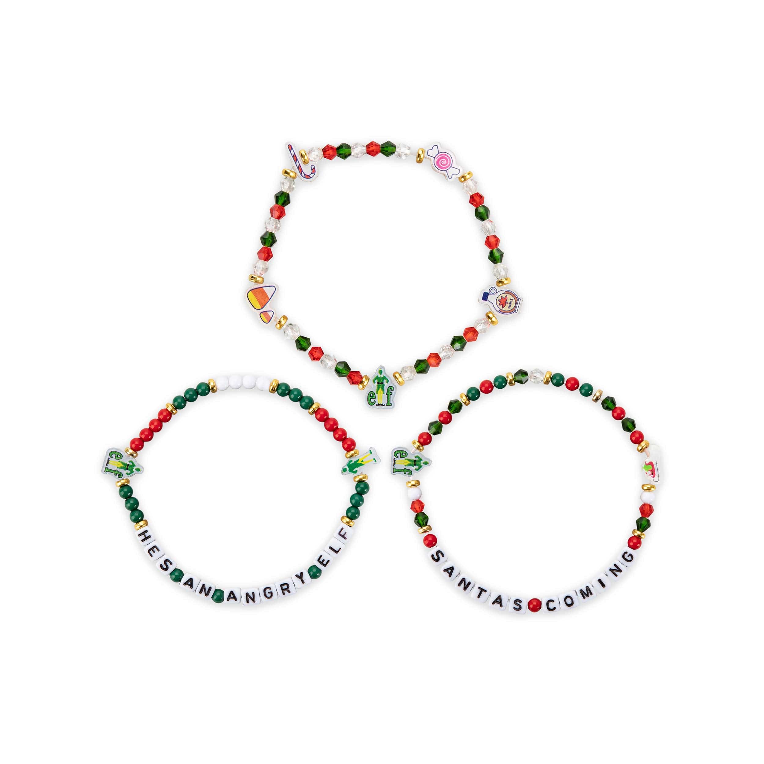 Elf Food Groups 3 Pack Friendship Bracelet