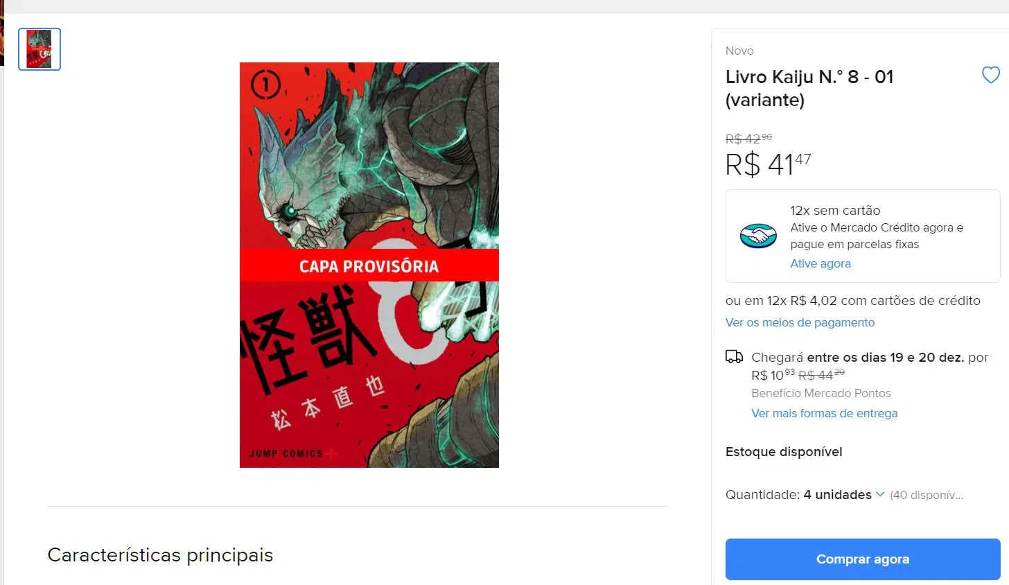 Manga Books Collection from Brazil - Jujutsu Kaisen & Kaiju No. 8