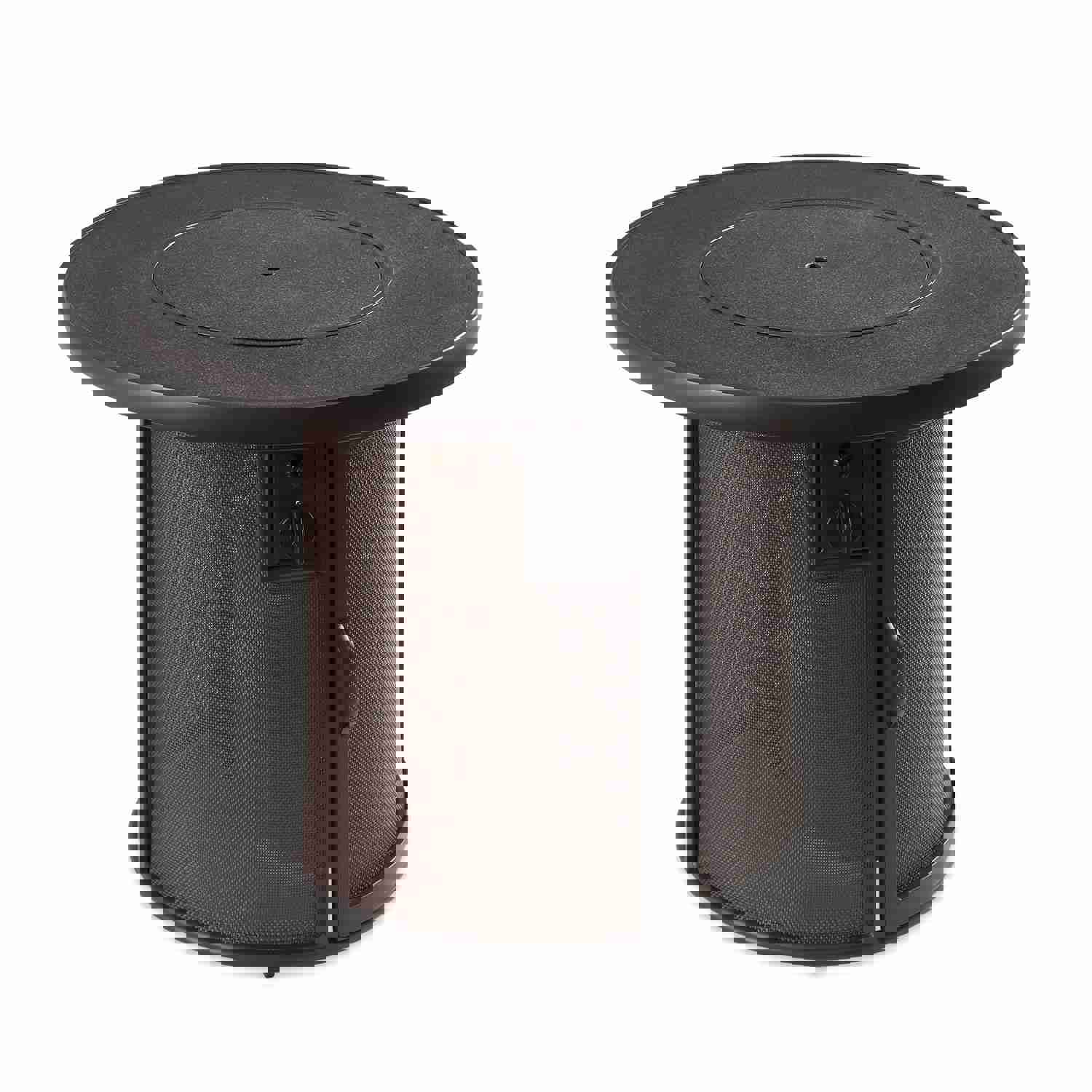 The Outdoor GreatRoom Company Stonefire 31-Inch Round Propane Gas Fire Pit Table - Brown