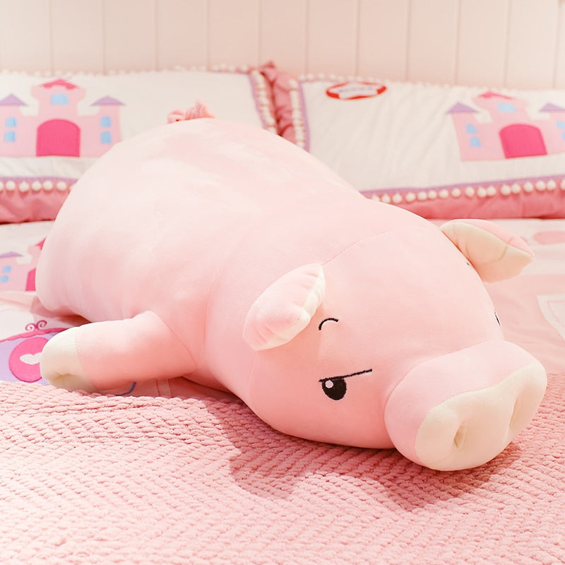 40-75cm Squishy Pig Stuffed Doll - Soft Plush Toy for Kids and Babies