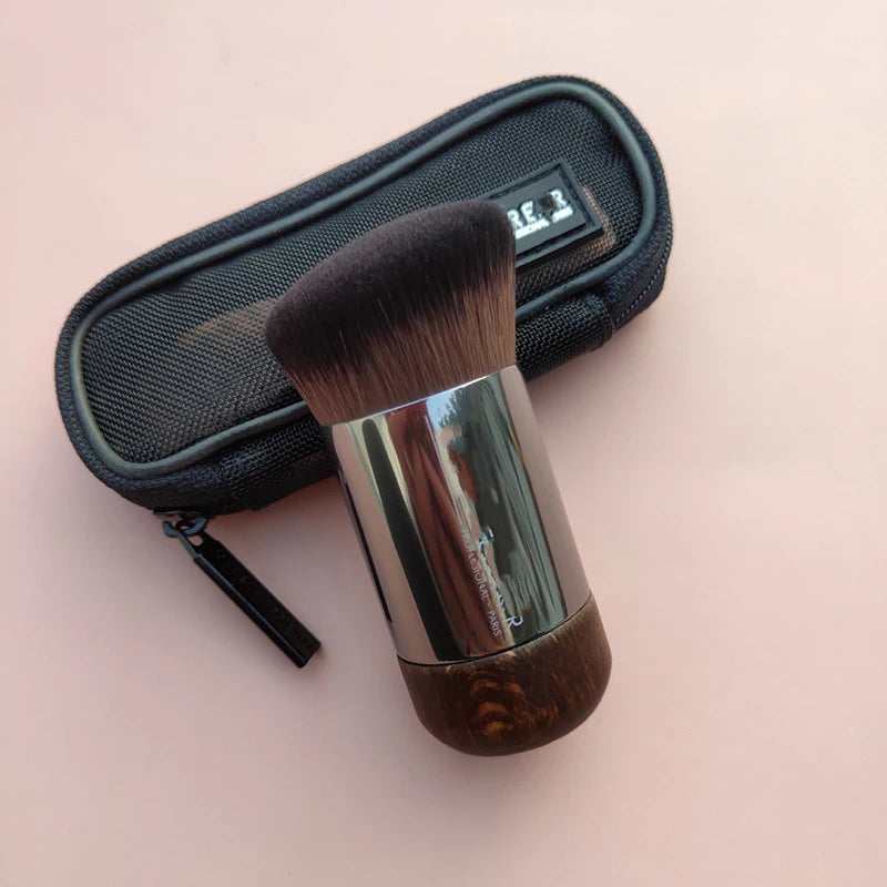Professional Large Makeup Brush with Mushroom Head for Loose Powder, Foundation & Blush