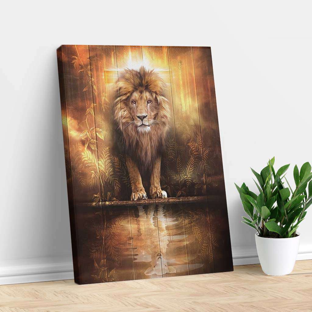 Lion of Judah Jesus Portrait Canvas Print - Premium Wall Art