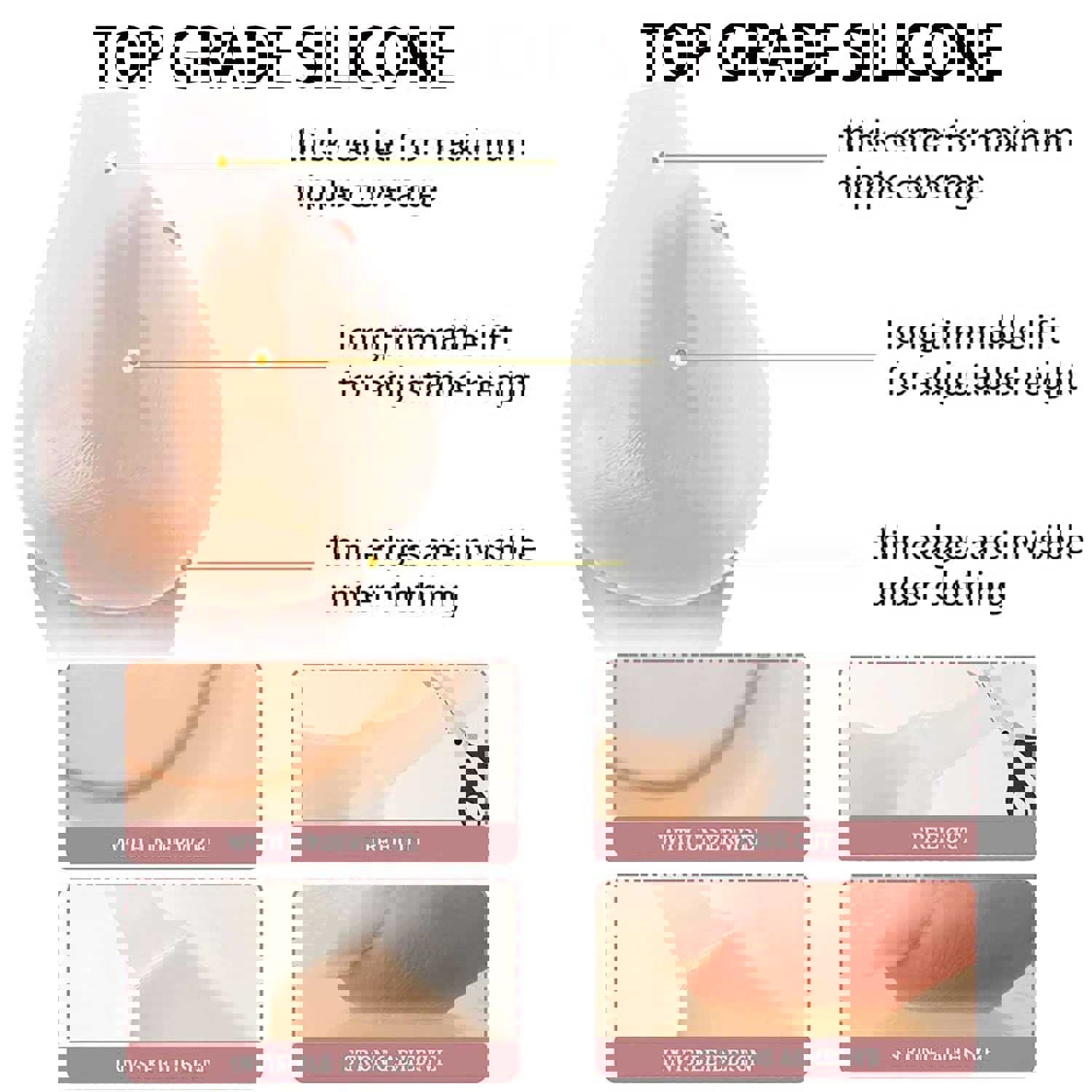 Bettybra® Voluptuous Silicone INVISILIFT BRA - Buy 1 Get 1 Free Set