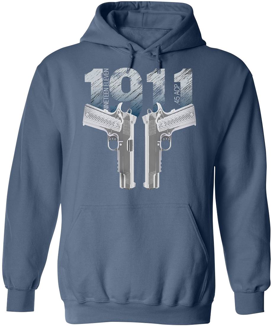Colt 1911 Handgun Hoodie - Unique Design for Gun Enthusiasts