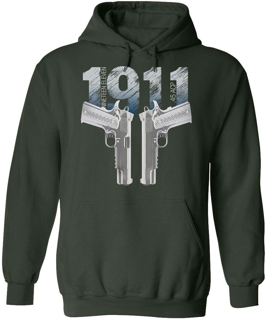 Colt 1911 Handgun Hoodie - Unique Design for Gun Enthusiasts