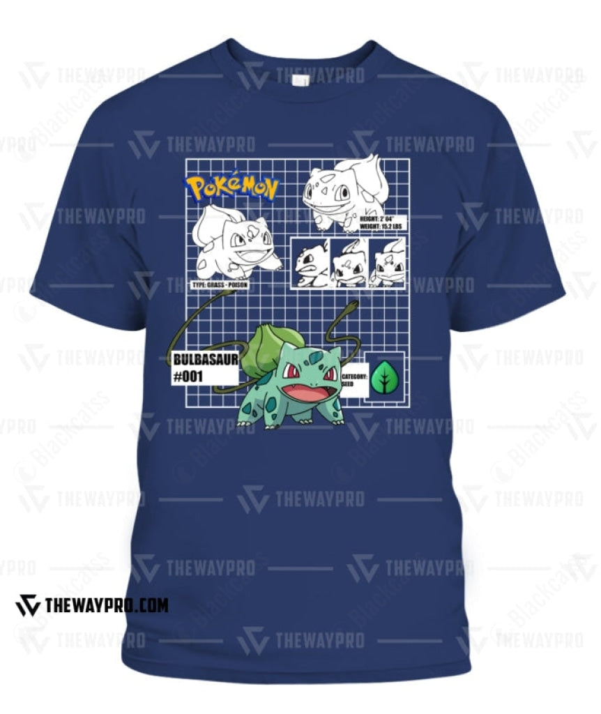 PKM Bulbasaur #001 Custom Graphic T-Shirt