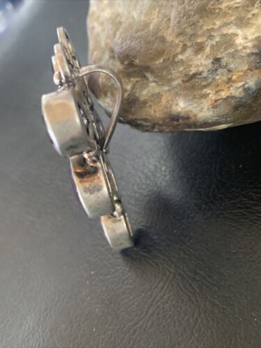 Handmade Sterling Silver Amethyst Dragonfly Pendant