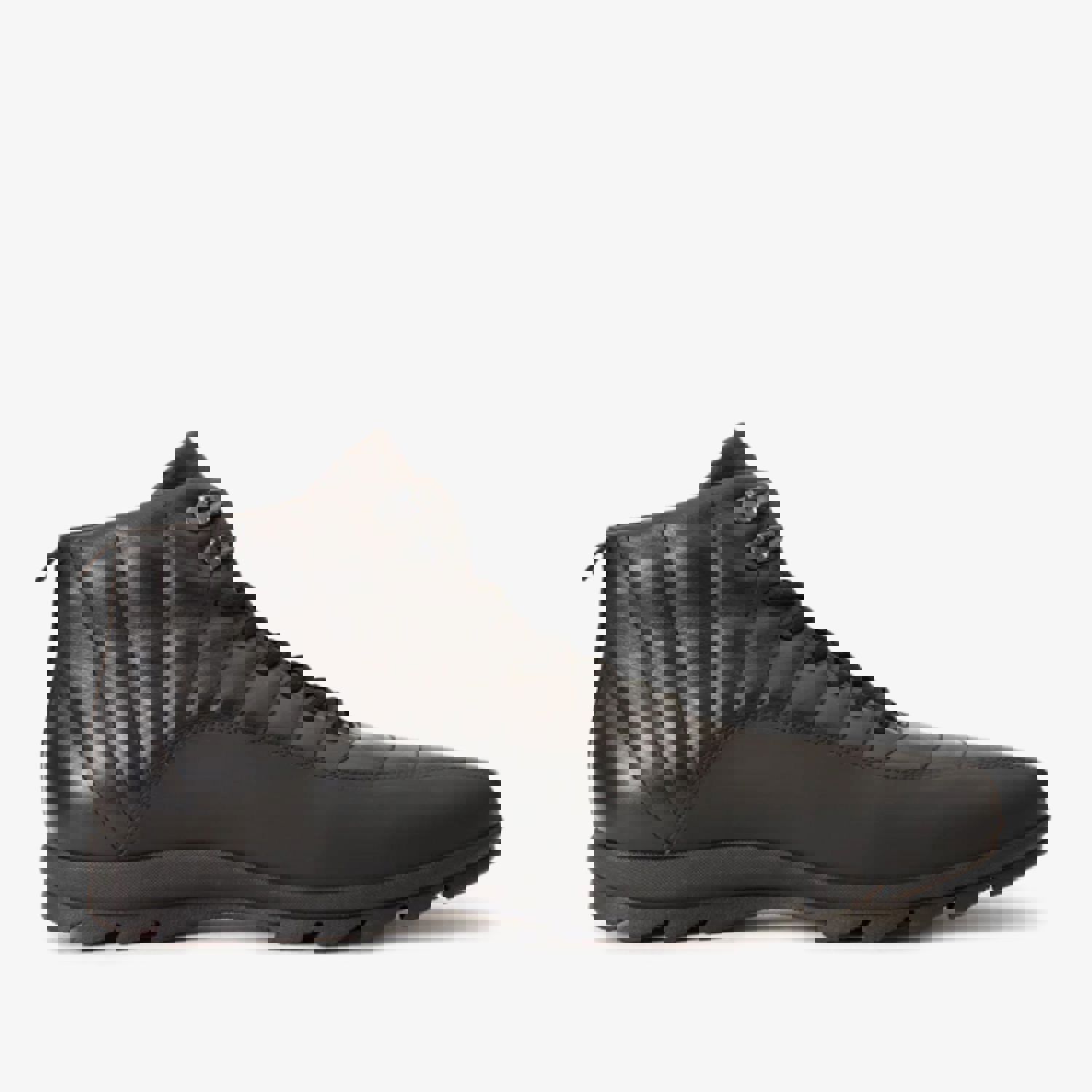 Merter Black Leather Casual Lace-Up Men Boot