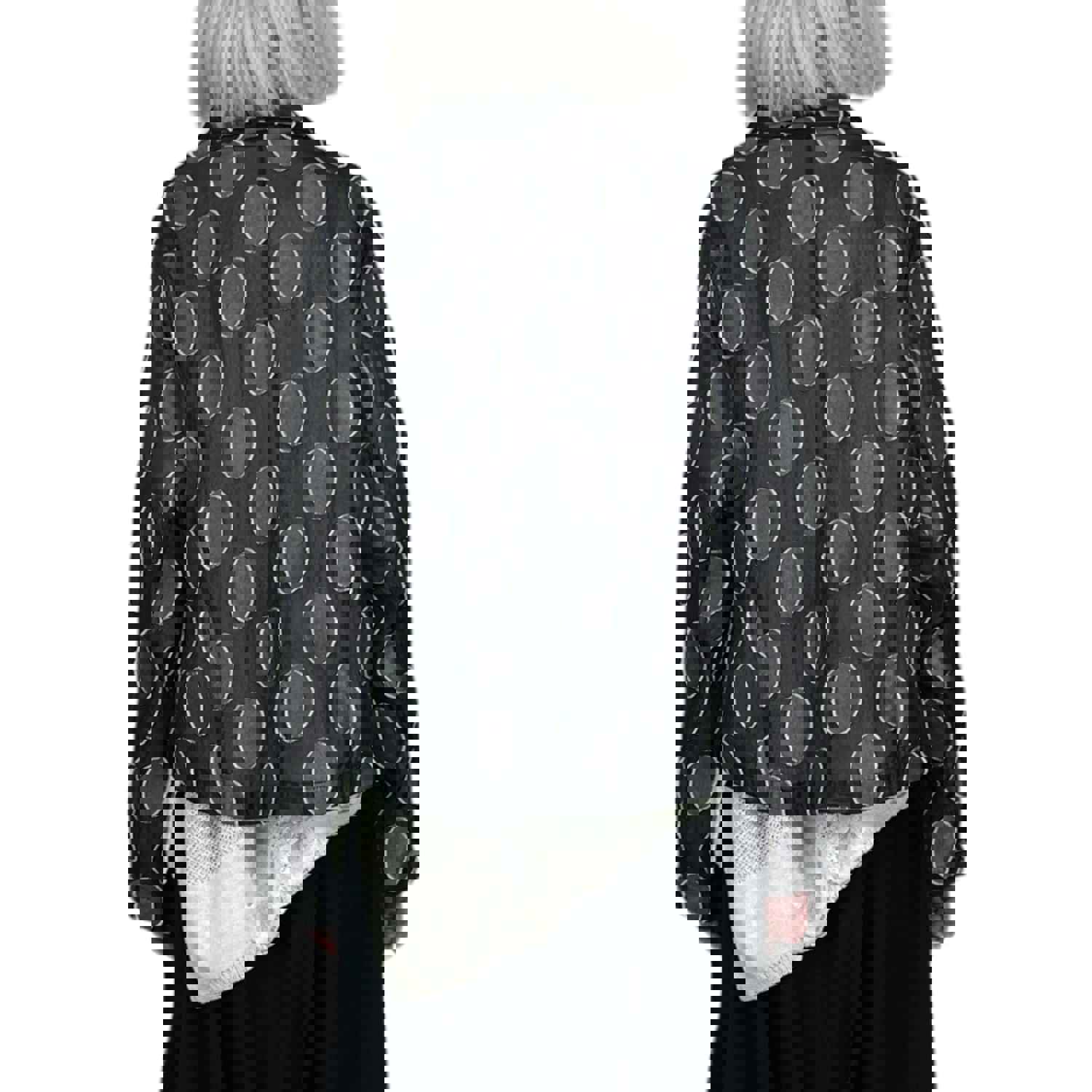 Textured Dot Sheer Jacket