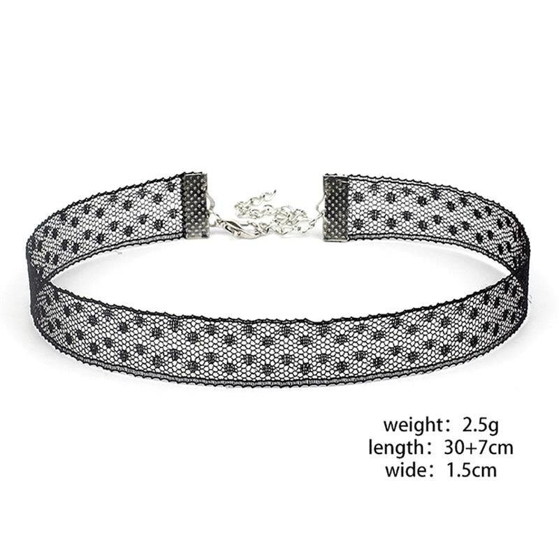 Elegant Women's Lace Flower Choker Necklace - Romantic Clavicle Jewelry