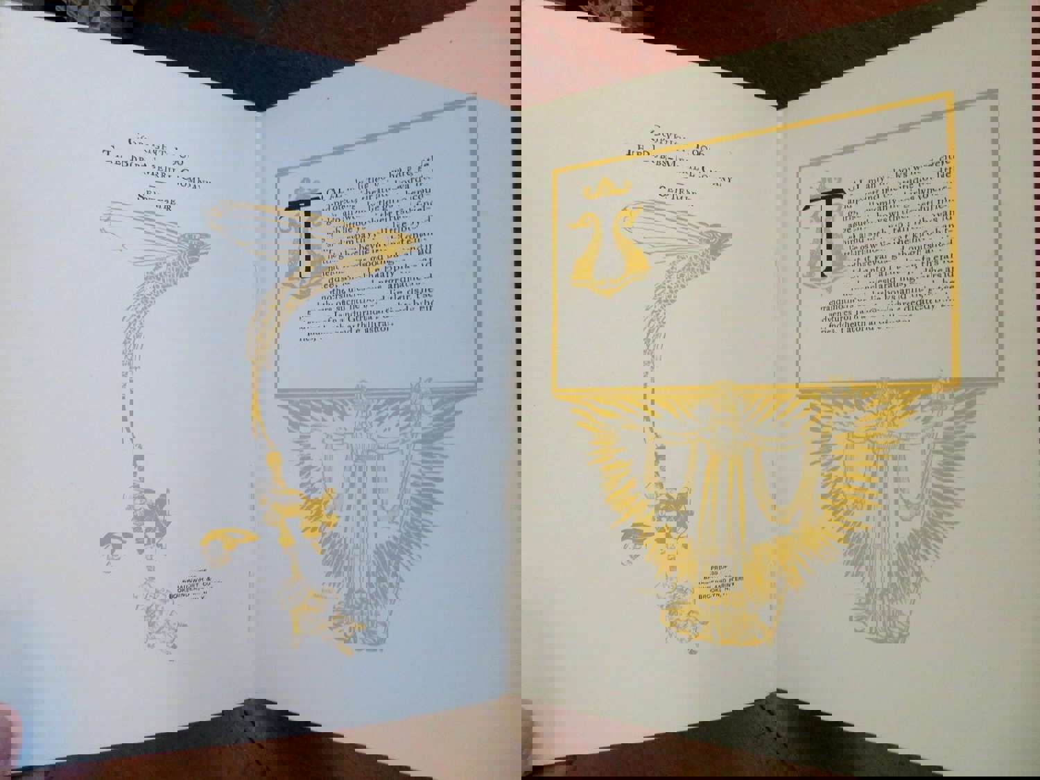 Golden Goblin Fantasy 1906 Dunham George Kerr Art Nouveau Illustrations Book