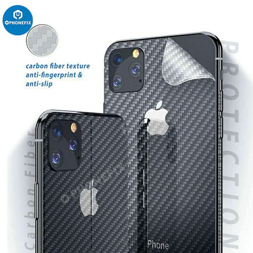 iPhone 14 Pro Max Carbon Fiber Back Cover Screen Protector Film - 3PCS
