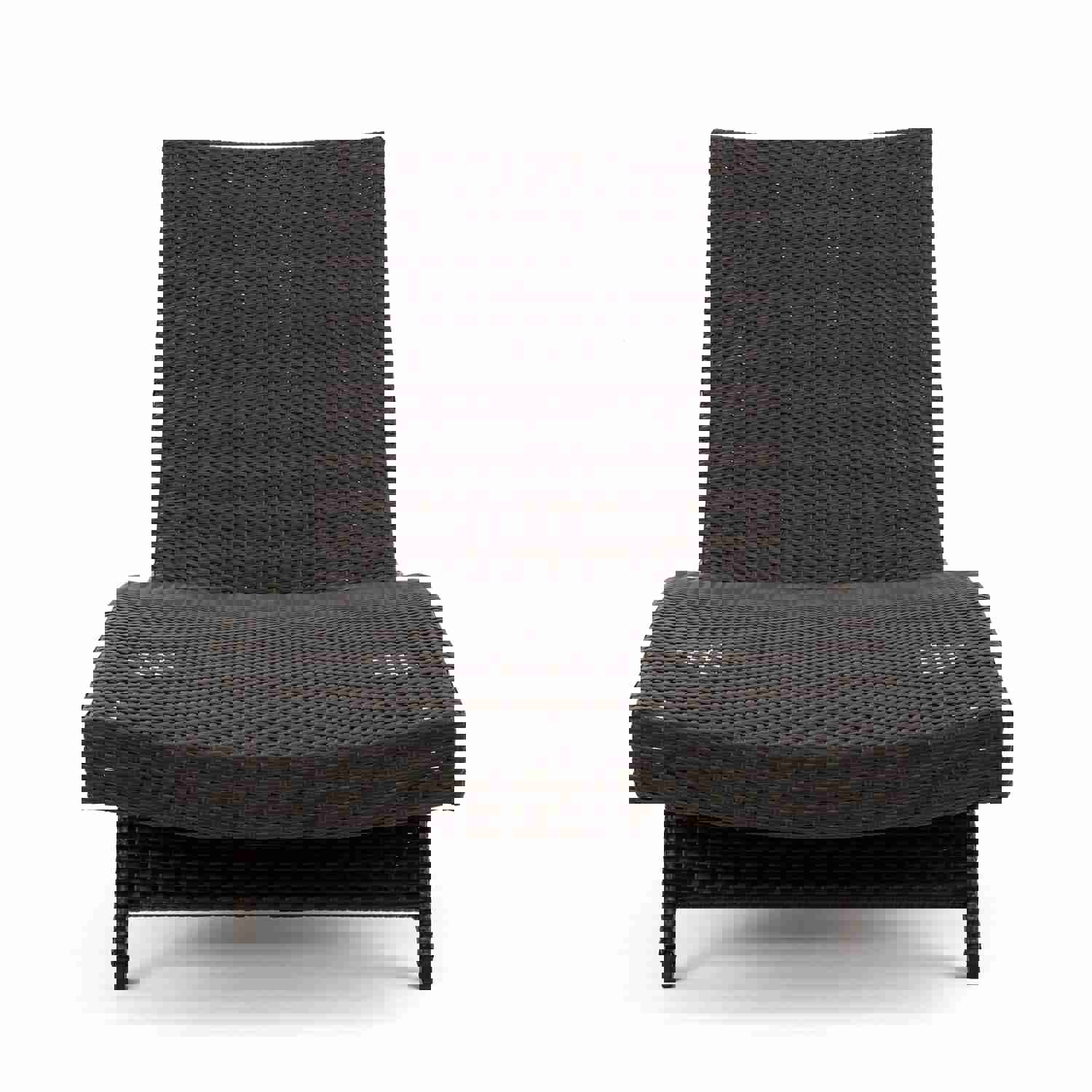 Lakeport 3pc Outdoor Brown Wicker Chaise Lounge Chair & Table Set