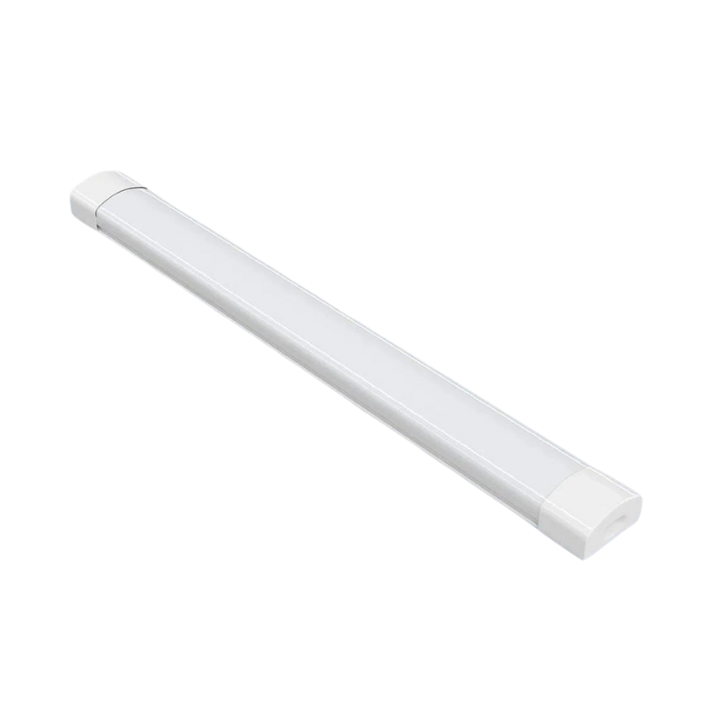 2ft LED Tri-proof Light - 18W, 5000K Daylight, 1800LM High Lumen, Flicker-Free, IP66 Waterproof
