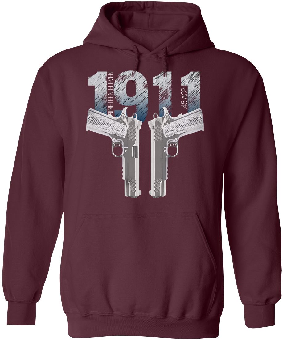 Colt 1911 Handgun Hoodie - Unique Design for Gun Enthusiasts