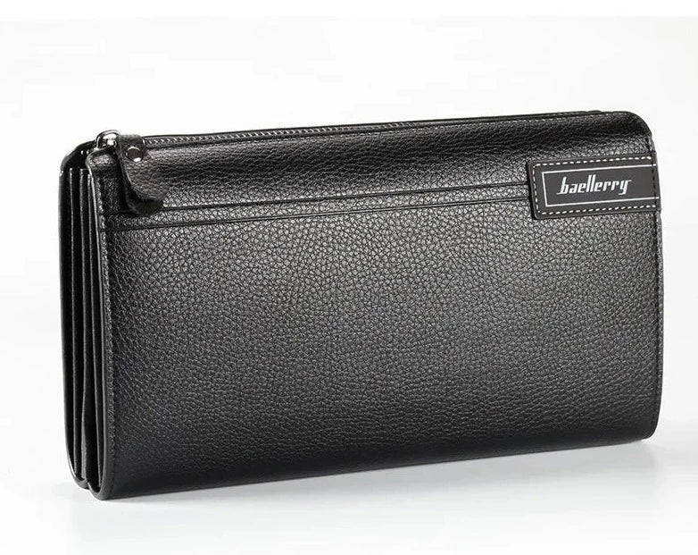 Baellerry Large Capacity PU Leather Men Clutch Bag with Handle