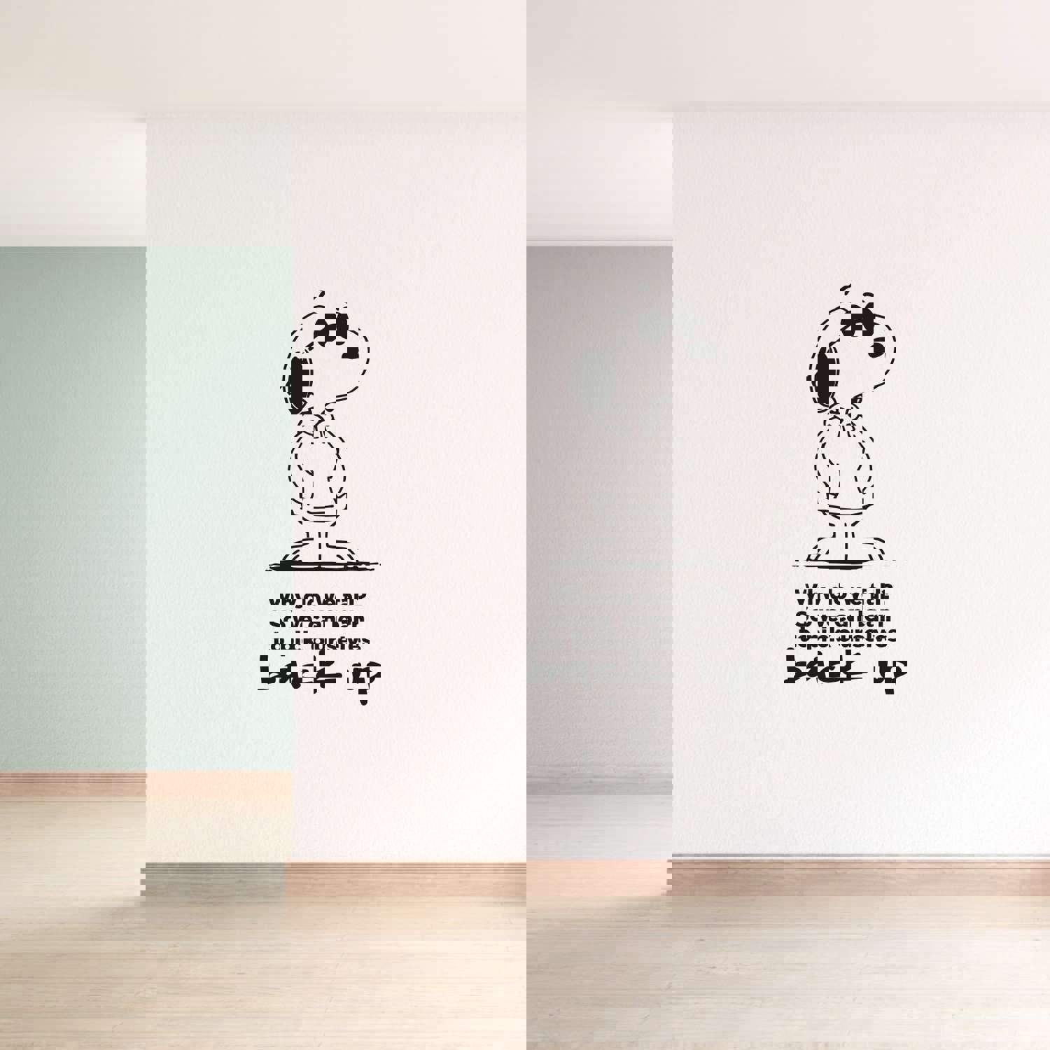 Snoopy Vinyl Wall Art Sticker Decal - So We Can Learn To Pick Ourselves Back Up