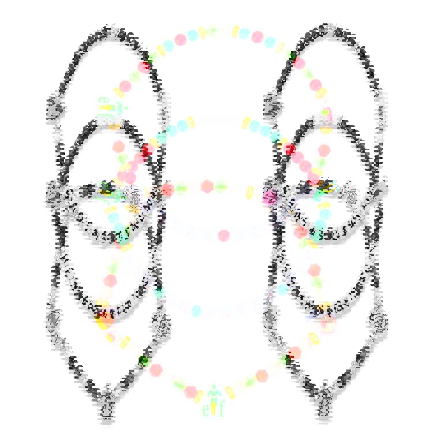 Elf Food Groups 3 Pack Friendship Bracelet