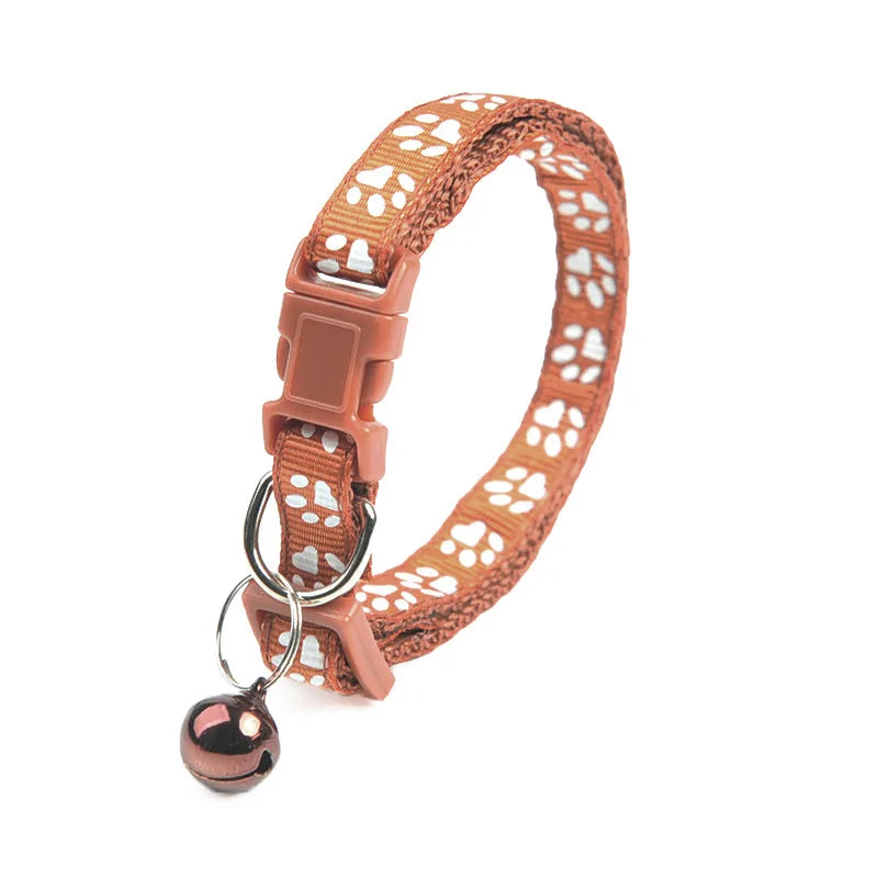 Cute Bell Pet Collar for Cats and Dogs - Adjustable with Pendant Bell