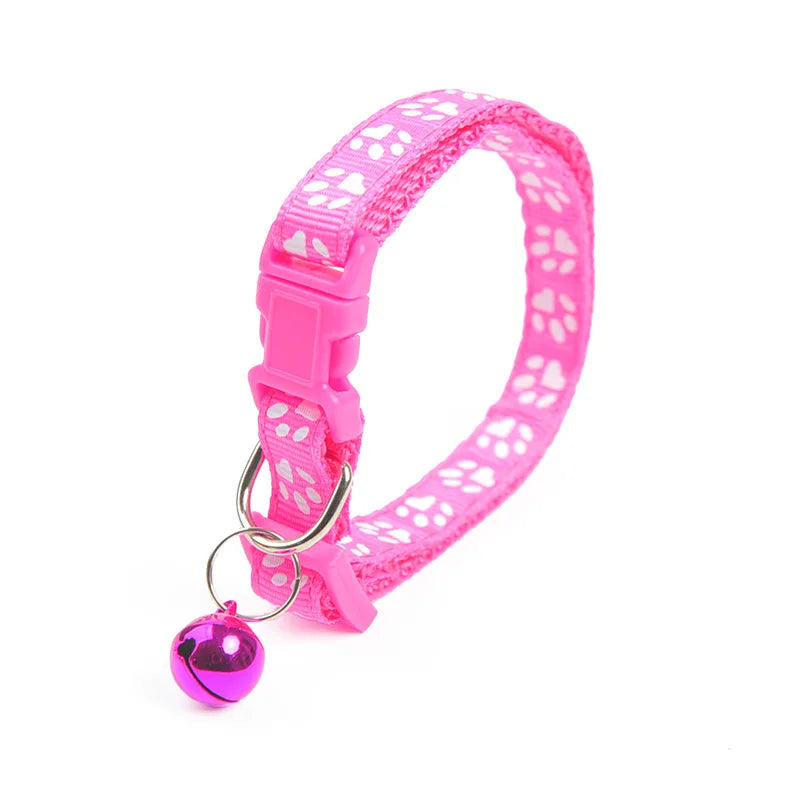 Cute Bell Pet Collar for Cats and Dogs - Adjustable with Pendant Bell