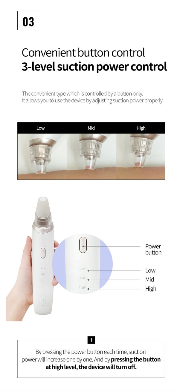 FACE FACTORY BEAUTY SUCTION - Korean Premium Blackhead Remover Vacuum for Pore Sebum Removal