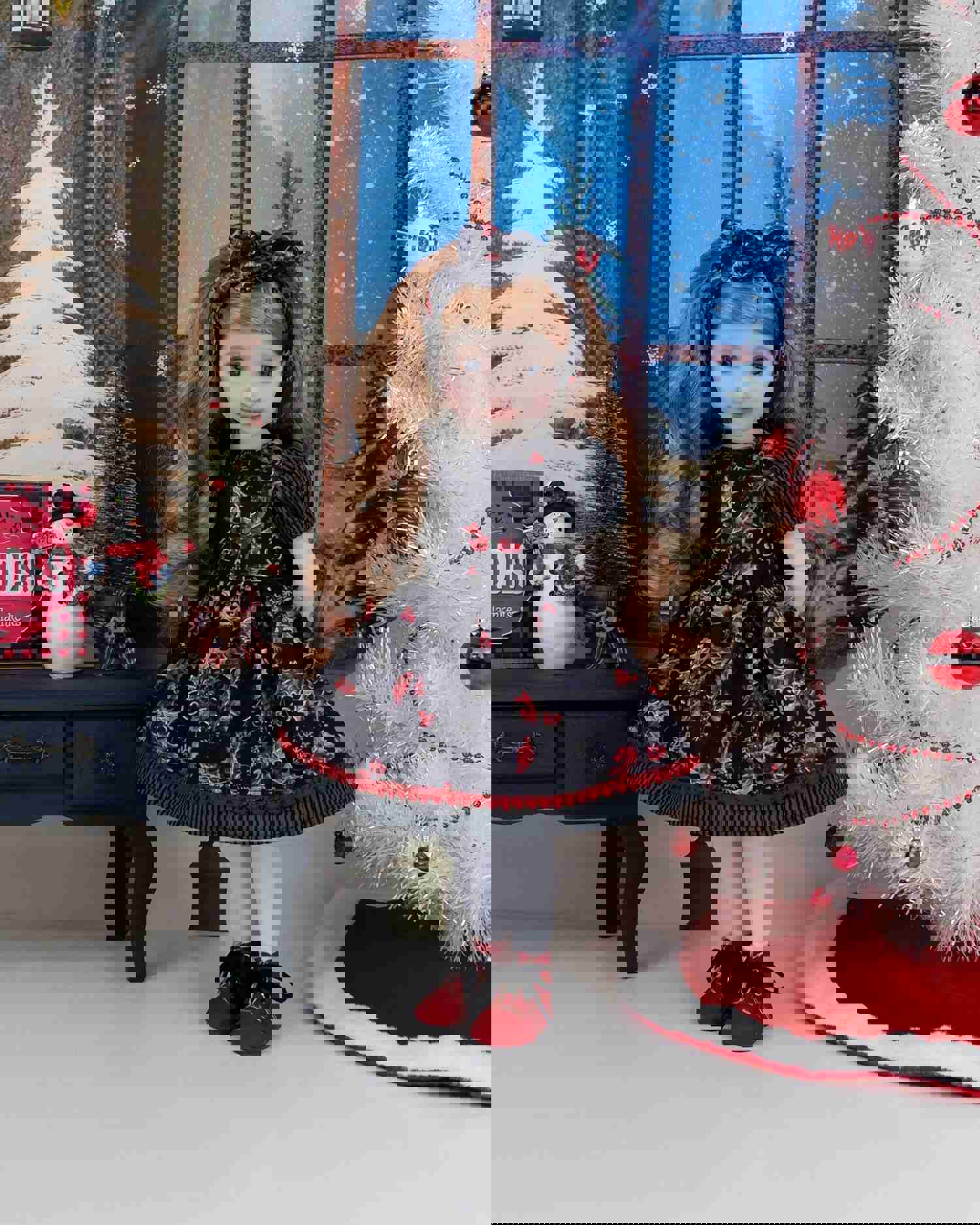 Midnight Holly - Dress and Boots for Ruby Red Fashion Friends Doll