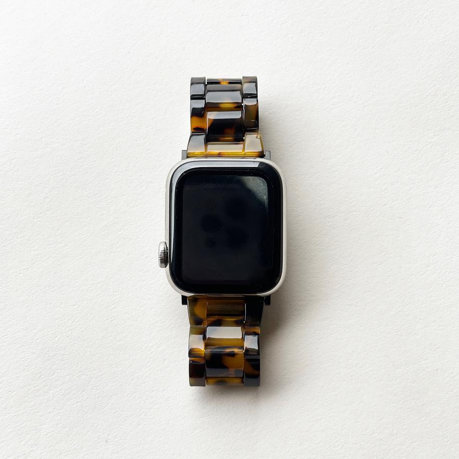 Apple Watch Band | Classic Tortoise & Black Hardware