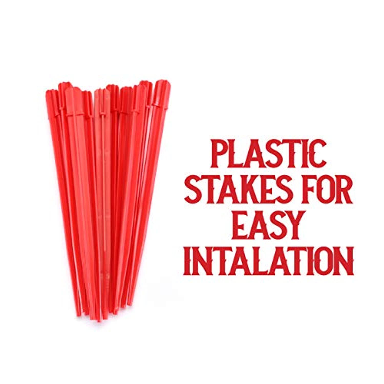 Prextex 12 Christmas Candy Cane Pathway Lights Markers for Indoor and Outdoor Use