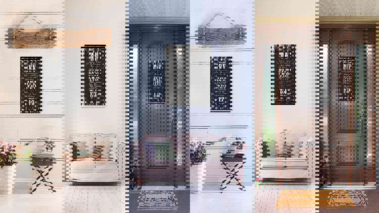 Funny Hunting License Quote Canvas Print with Picture Frame - Home Decor Wall Art