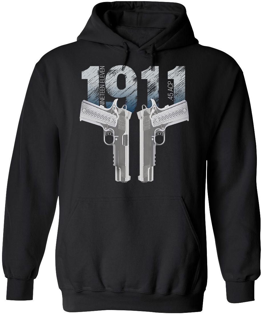 Colt 1911 Handgun Hoodie - Unique Design for Gun Enthusiasts