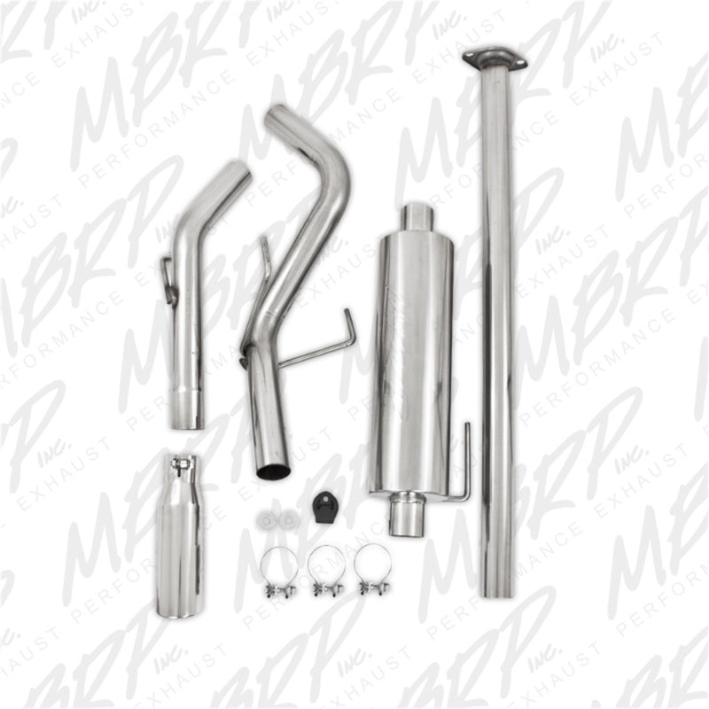 MBRP S5326409 Cat Back Exhaust System Single Side T409 Stainless Steel for 05-15 Toyota Tacoma