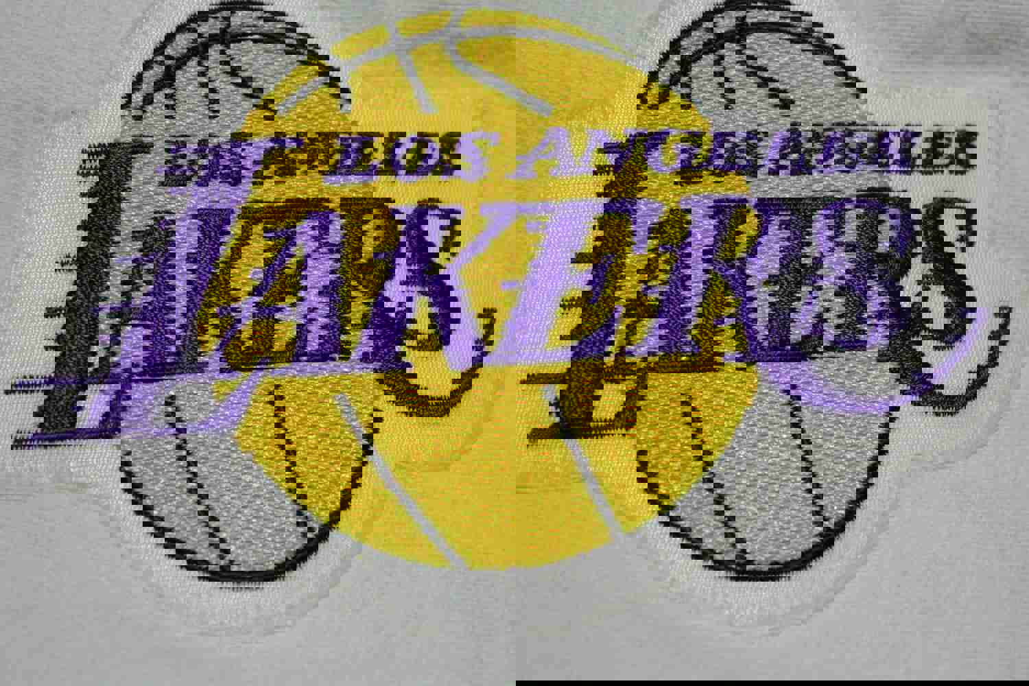 L.A. Lakers Reverse Weave Champion White Patch Embroidered Hoodie Sweatshirt