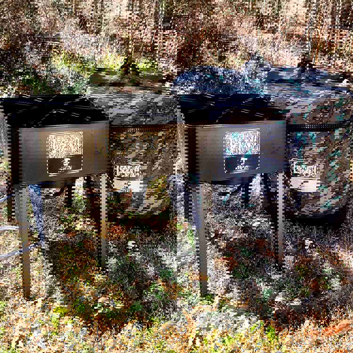 Mossy Oak® Outdoor Cooker with Gear Bag - Versatile Camping and Backyard Cooking