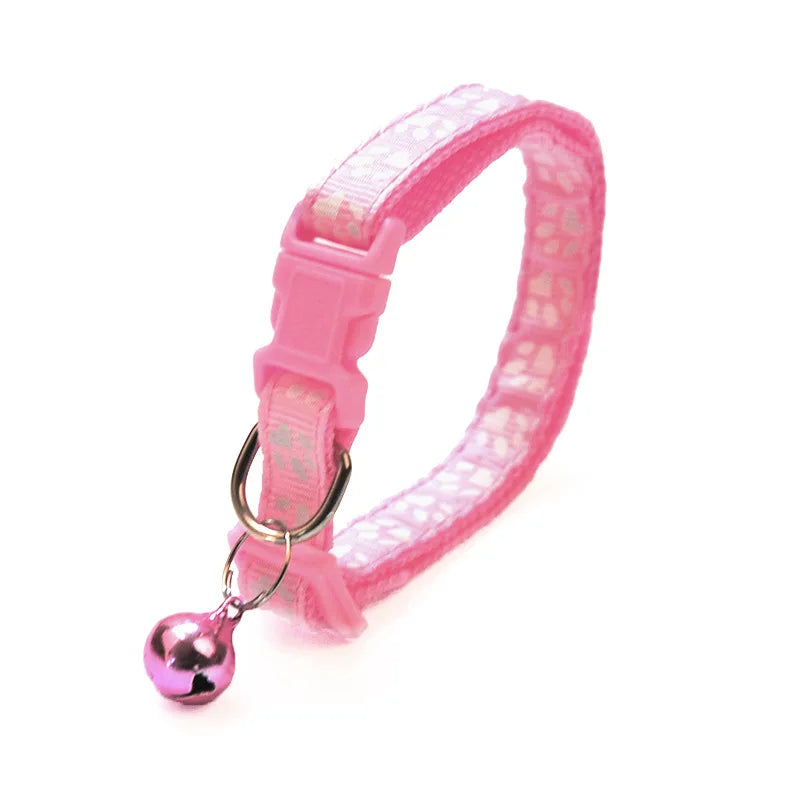 Cute Bell Pet Collar for Cats and Dogs - Adjustable with Pendant Bell