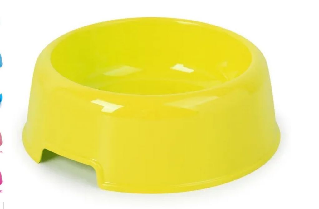 Candy Color Plastic Pet Bowl for Dog and Cat Feeding