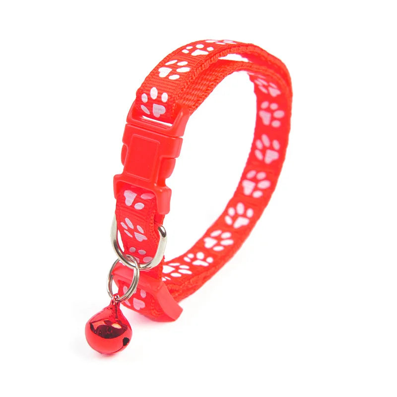 Cute Bell Pet Collar for Cats and Dogs - Adjustable with Pendant Bell